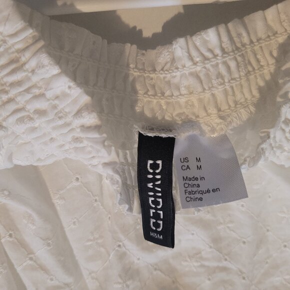 Divided Women's Crop Top White Size M - Picture 2 of 3